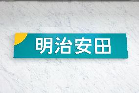 Meiji Yasuda Life Insurance Company Sign and Logo